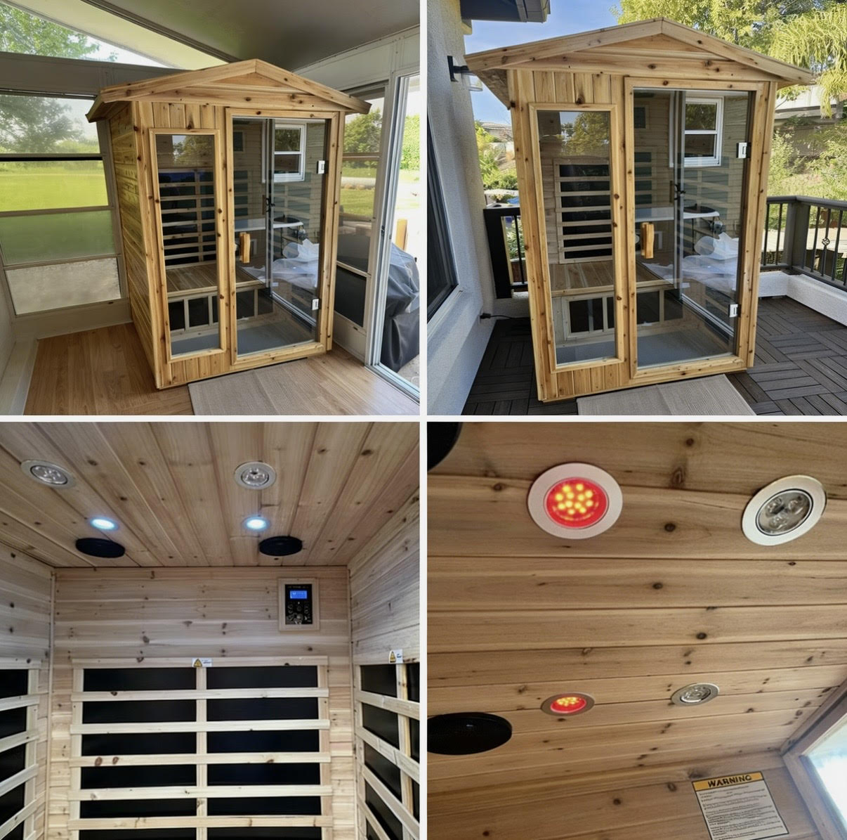 Outdoor 2-Person Infrared Sauna