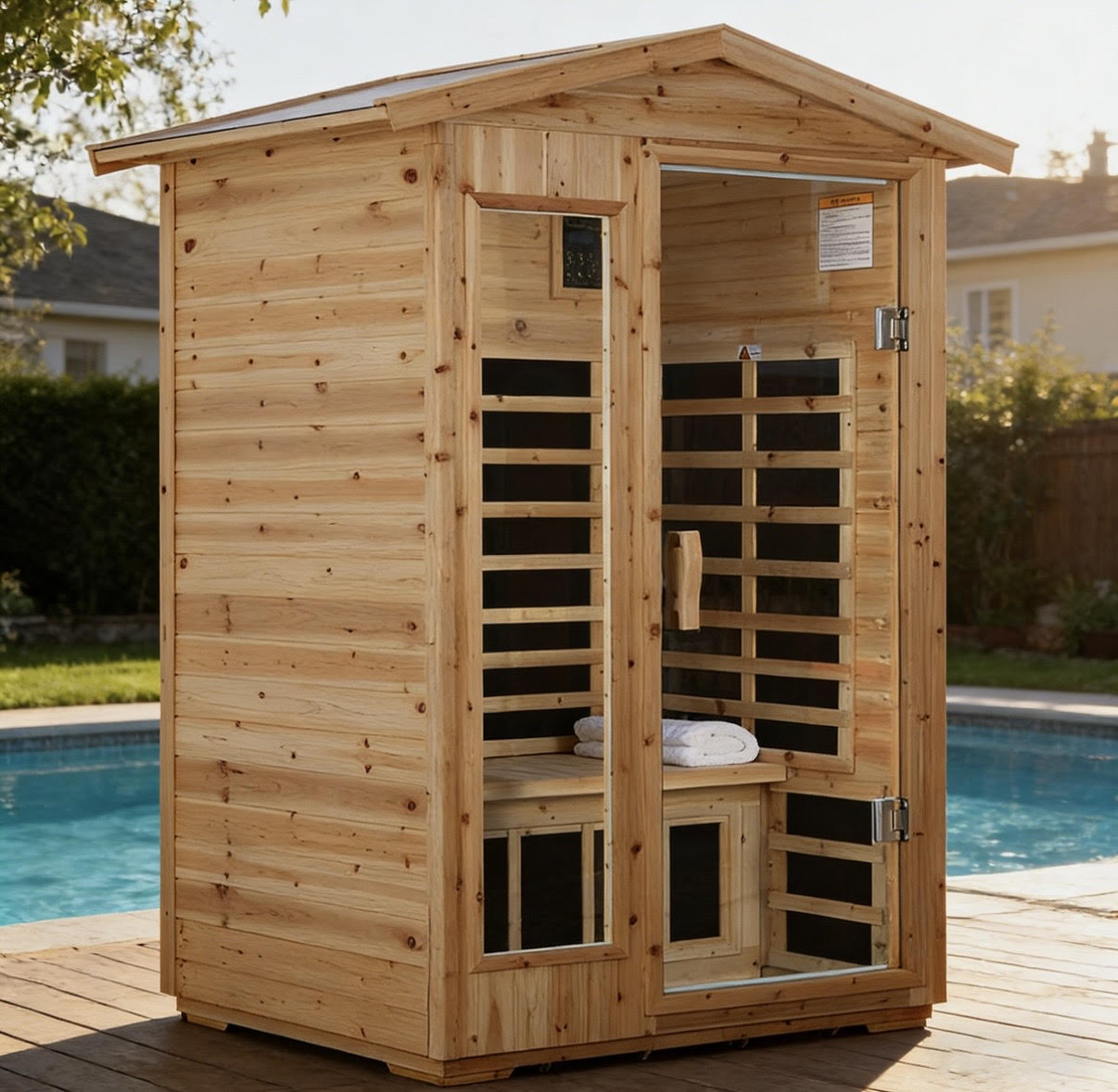 Outdoor 2-Person Infrared Sauna